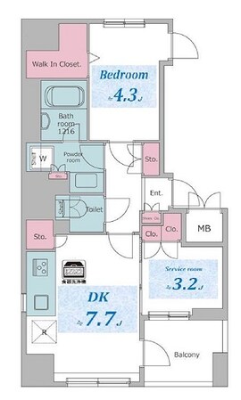 レジディア御茶ノ水プレイスの物件間取画像